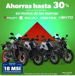 Sam's Club En motos de las marcas oferta