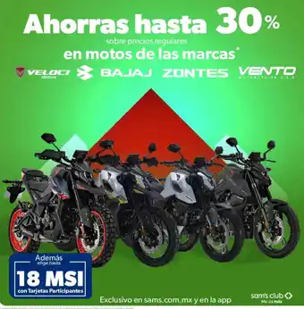Sam's Club En motos de las marcas oferta