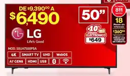 Soriana Híper LG Smart TV 50" oferta