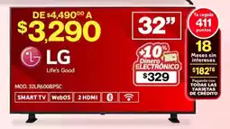 Soriana Híper LG Smart TV 32" oferta