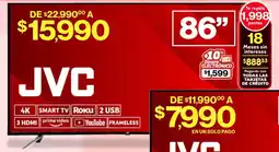 Soriana Híper JVC Smart TV 86" oferta