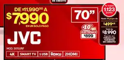 Soriana Híper JVC Smart TV 70" oferta