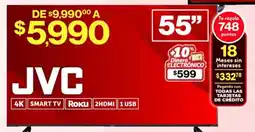 Soriana Híper JVC Smart TV 55" oferta