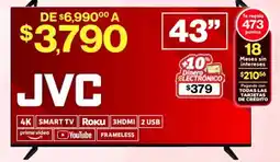 Soriana Híper JVC Smart TV 43" oferta