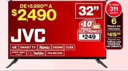 Soriana Híper JVC Smart TV 32" oferta
