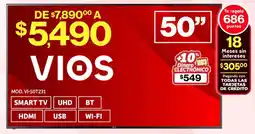Soriana Híper VIOS Smart TV 50" oferta