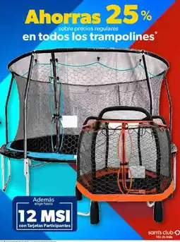 Sam's Club En todos los trampolines oferta