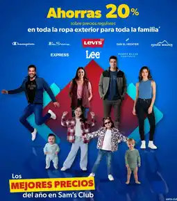 Sam's Club En toda la ropa exterior para toda la familia oferta