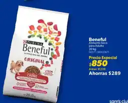 Sam's Club Beneful alimento seco para adulto oferta