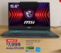 Walmart Msi laptop gamer thin oferta