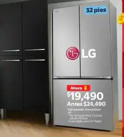 Walmart LG refrigerador french door oferta