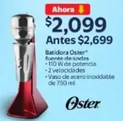 Walmart Oster batidora fuente de sodas oferta