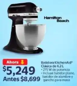 Walmart Hamilton beach batidora kitchenaid clásica oferta