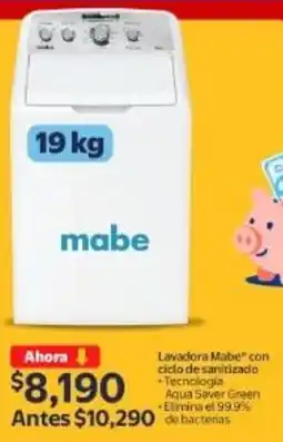 Walmart Mabe lavadora con ciclo de sanitizado +tecnologia oferta