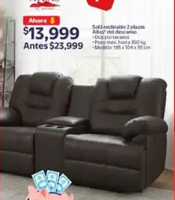 Walmart Sofá reclinable 2 plazas oferta