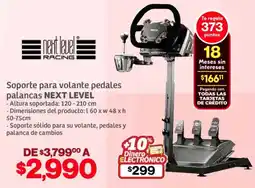 Soriana Híper Next Level soporte para volante pedales palancas oferta