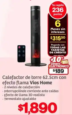 Soriana Híper Vios home calefactor de torre oferta