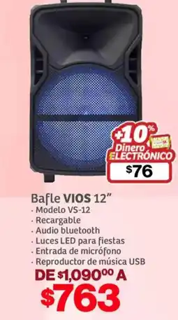 Soriana Híper VIOS bafle 12" oferta