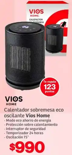 Soriana Híper Vios home calentador sobremesa eco oscilante oferta