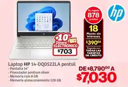Soriana Híper HP laptop 14-DQ0522LA oferta