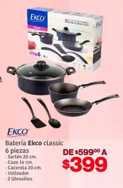 Soriana Híper Ekco batería classic oferta