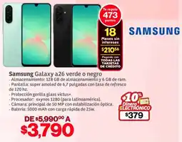Soriana Híper Samsung Galaxy A26 oferta