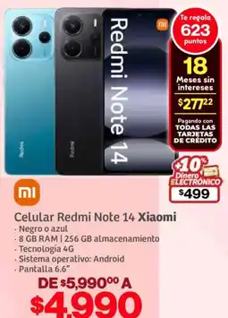 Soriana Híper Xiaomi redmi note 14 oferta