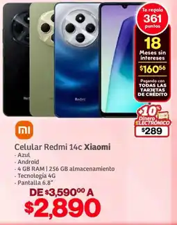 Soriana Híper xiaomi celular redmi 14c oferta