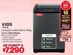 Soriana Híper Vios home lavadora automática oferta