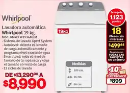 Soriana Híper Whirlpool lavadora automática oferta