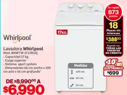 Soriana Híper Whirlpool lavadora oferta