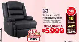 Soriana Híper Home style design sillón reclinable oferta
