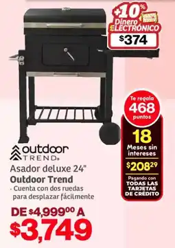 Soriana Híper Outdoor trend asador deluxe 24" oferta