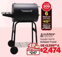 Soriana Híper Outdoor trend asador barril oferta