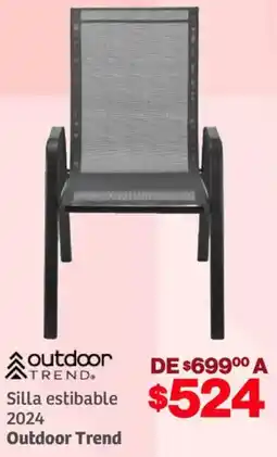 Soriana Híper Outdoor trend silla estibable 2024 oferta