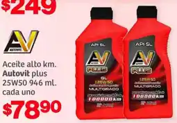 Soriana Híper Autovit plus Aceite alto oferta