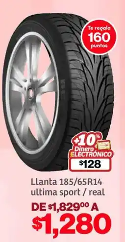 Soriana Híper Llanta 185/65r14 ultima sport / real oferta