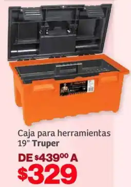 Soriana Híper Truper caja para herramientas 19" oferta