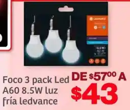 Soriana Híper Foco 3 pack led oferta