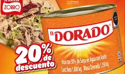 Zorro Atún con 30% de soya en agua con aceite oferta