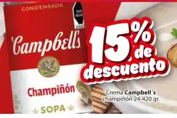 Zorro Campbell's crema champiñón oferta