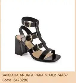 Andrea Sandalia andrea para mujer 74467 oferta