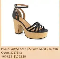 Andrea Plataforma andrea para mujer 89565 oferta