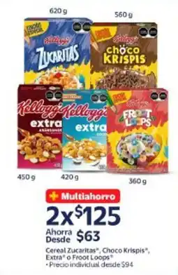 Walmart Zucaritas , choco krispis , extra o froot loops cereal oferta