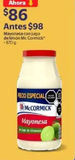 Walmart Mc cormick mayonesa conjugo de limón oferta