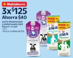 Walmart Alpura o Lala leche deslactosada o deslactosada light oferta