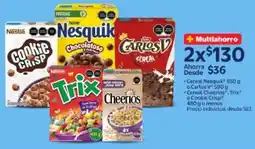 Walmart Nestlé cereal nesquik o carlos o carlos v oferta