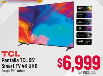 TCL smart tv 55"