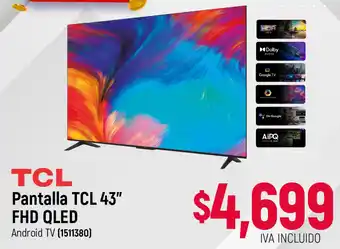 TCL smart tv 43"