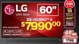 Soriana Mercado LG smart tv 60" oferta